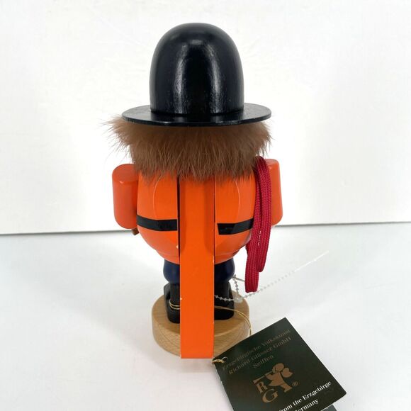 Richard Glaesser Wooden Fireman Nutcracker Water Witch 2 Hose Co Seiffen Germany - Picture 4 of 16